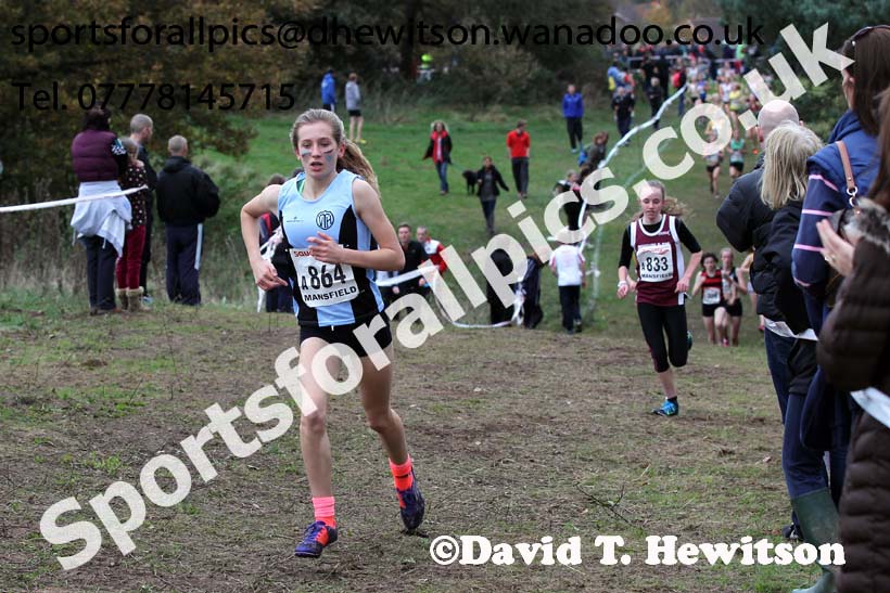 Girls under-15s National Cross Country Relays. Photo: David T. Hewitson/Sports for All Pics